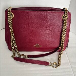 Coach Bryant Convertible Carry all in deep red